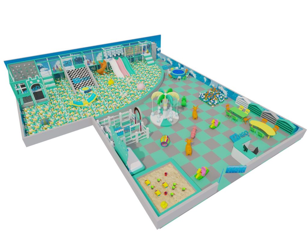 Mẫu thiết kế 3D khu vui chơi trẻ em HGO05